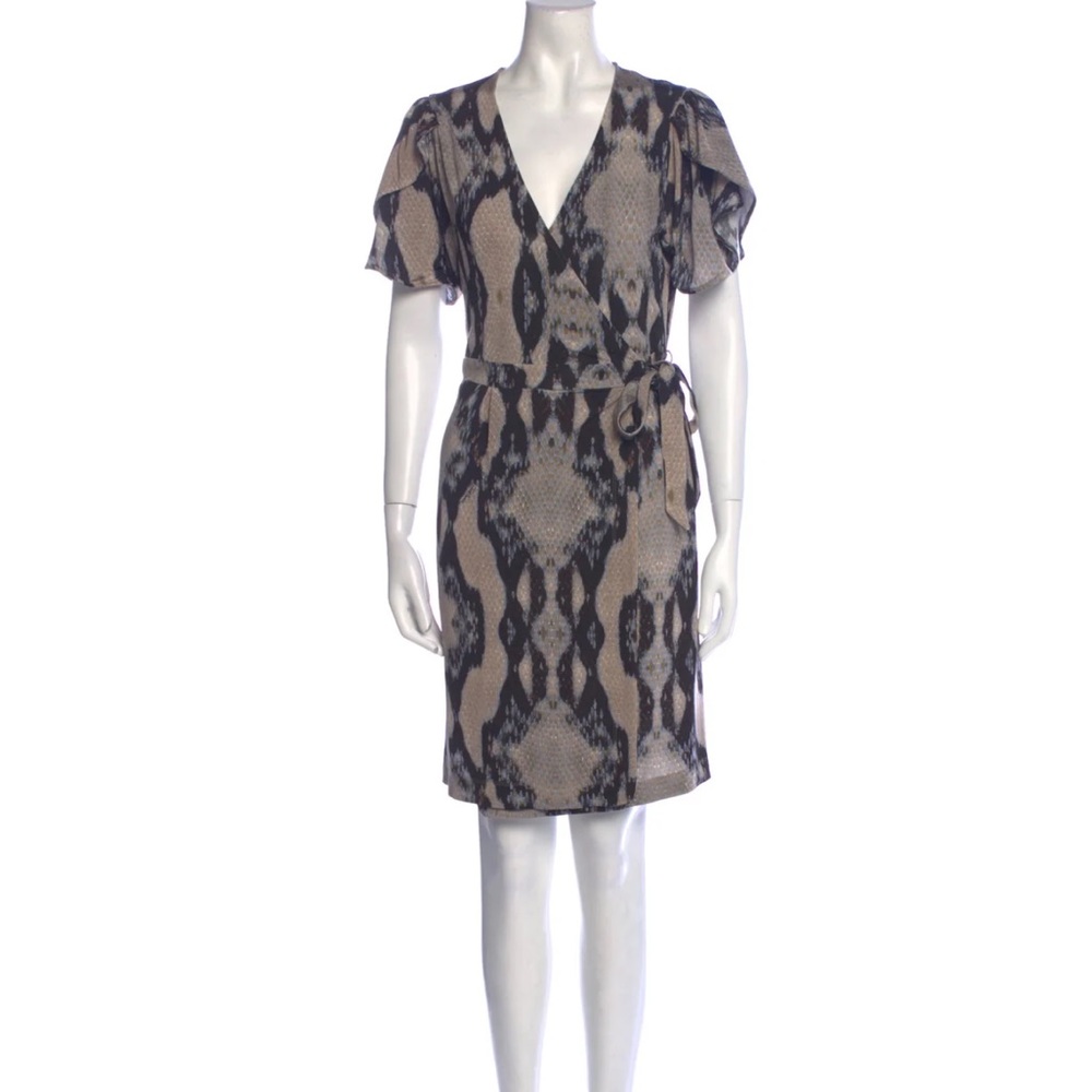 Cavalli snake print wrap dress nwt